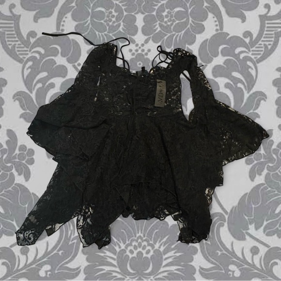 Dolls Kill Dresses & Skirts - Dolls kill widow lace fairy dress black medium